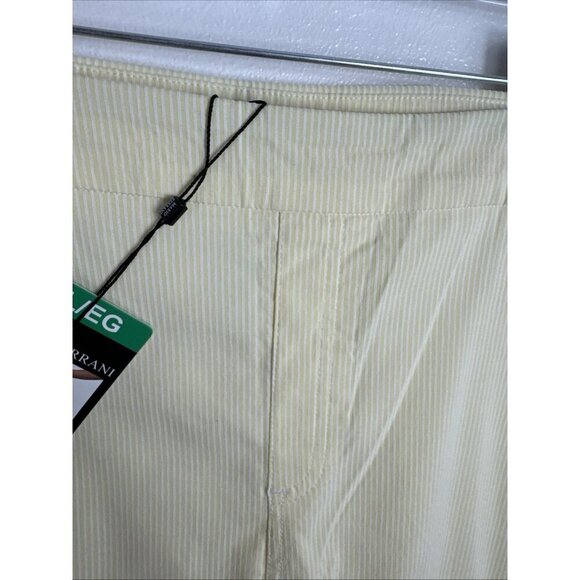 Mario Serrani Women's XL Comfort Stretch Capri Pant Yellow Stripe NWT 9310 - Picture 11 of 16